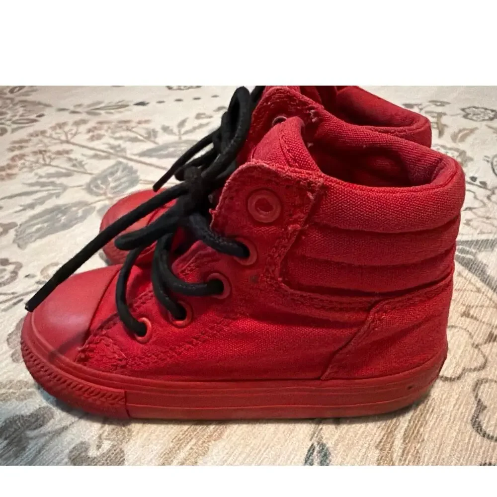 Converse Chuck Taylor All Star Hi Guard Red Toddler Size 7